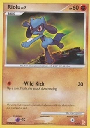 Riolu (6) - DP Trainer Kit Manaphy & Lucario - Common