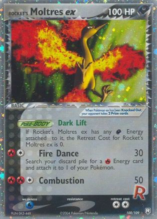 Rocket's Moltres ex 100 - Team Rocket Returns Holofoil - Ultra Rare