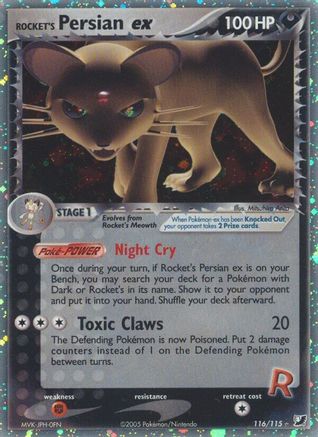 Rocket's Persian ex 116 - Unseen Forces Holofoil - Secret Rare