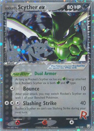 Rocket's Scyther ex 102 - Team Rocket Returns Holofoil - Ultra Rare