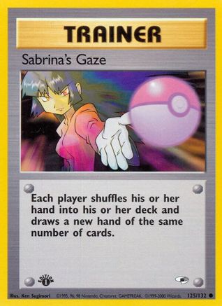 Sabrina's Gaze 125/132 - Gym Heroes 1st Edition - Common