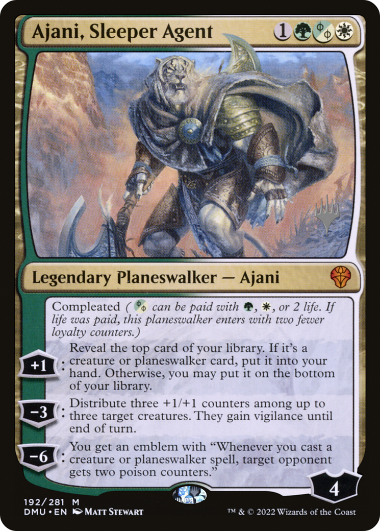 Ajani, Sleeper Agent (PPDMU-192P) - Dominaria United Promos (Promo Pack)