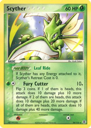 Scyther - 029/112 - FireRed & LeafGreen Reverse Holofoil
