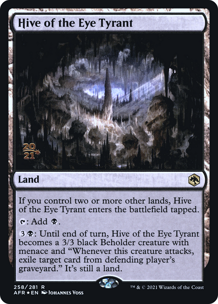 Hive of the Eye Tyrant (PRE-258S) - Adventures in the Forgotten Realms Promos (Prerelease) Foil