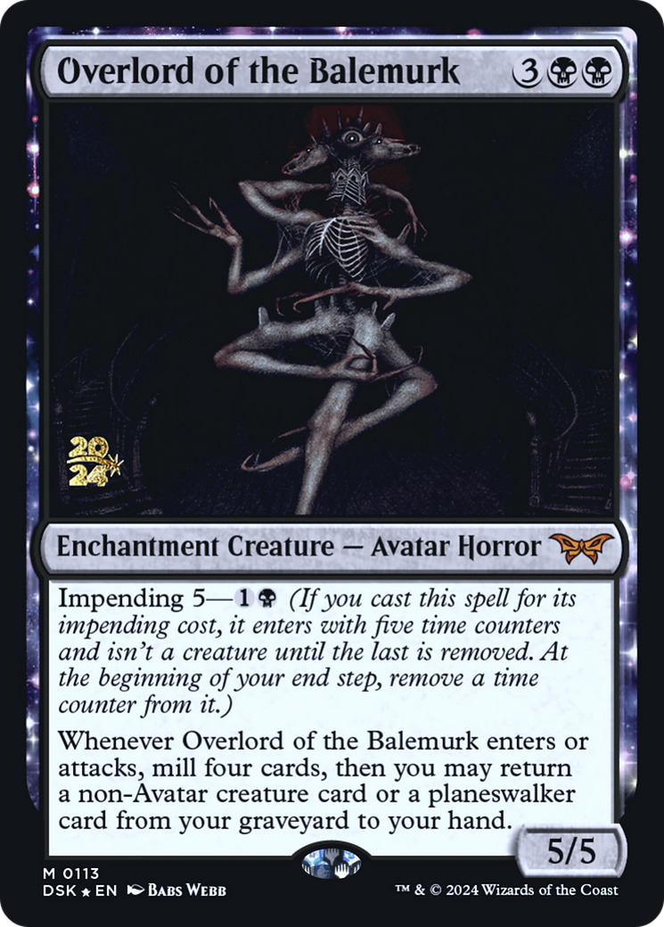 Overlord of the Balemurk (PRE-113) - Duskmourn: House of Horror Promos Foil