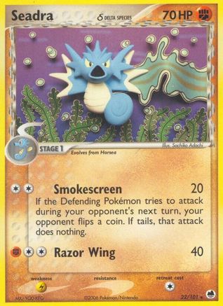 Seadra 022/101 - Dragon Frontiers Normal - Rare