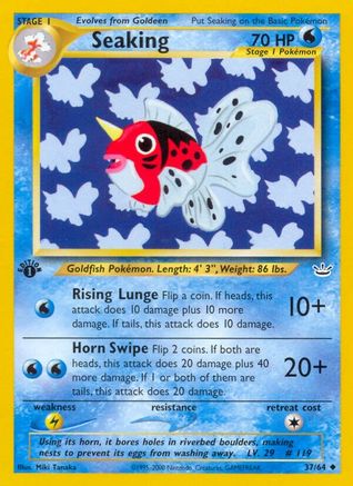 Seaking 037/064 - Neo Revelation 1st Edition - Uncommon