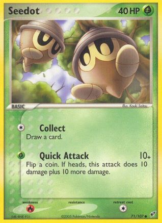 Seedot 071/107 - Deoxys Reverse Holofoil - Common