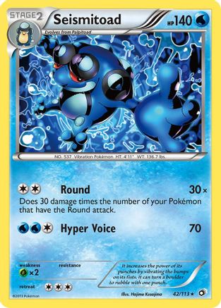 Seismitoad (42/113) - Legendary Treasures - Rare