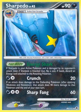 Sharpedo - 049/111 - Rising Rivals Reverse Holofoil