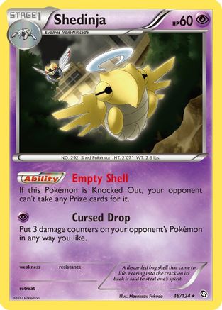 Shedinja 048 - Dragons Exalted Reverse Holofoil - Rare