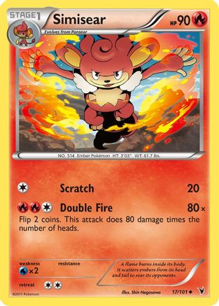 Simisear - 017/101 - Noble Victories Reverse Holofoil