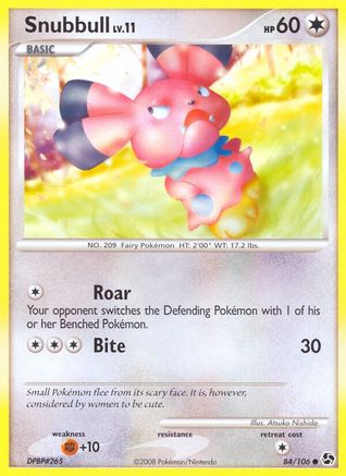 Snubbull (84/106) - Great Encounters Reverse Holofoil - Common