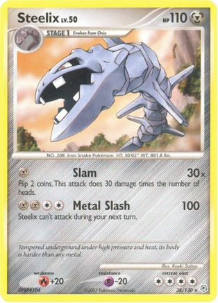 Steelix (38/130) - Diamond and Pearl Reverse Holofoil - Rare