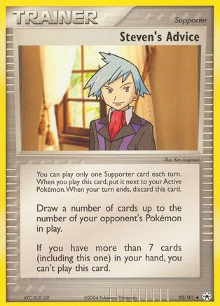 Steven's Advice 092/101 - Hidden Legends Reverse Holofoil - Uncommon