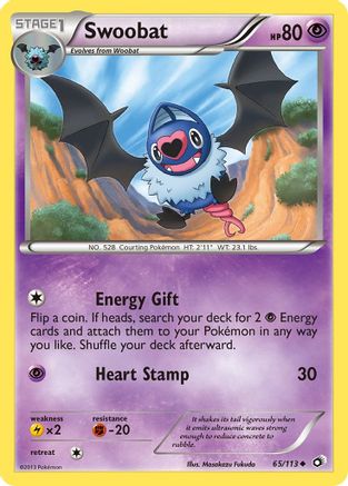 Swoobat 065 - Legendary Treasures Normal - Uncommon