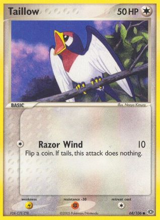 Taillow (68/106) - Emerald Reverse Holofoil - Common