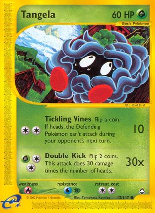 Tangela 112 - Aquapolis Normal - Common