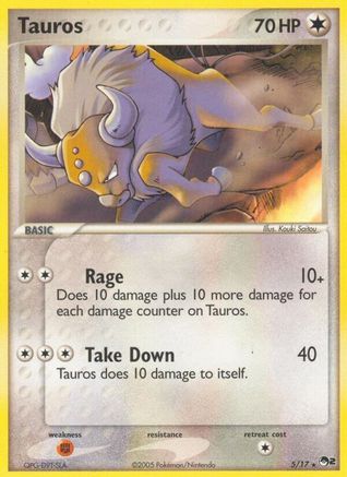 Tauros - 005/017 - POP Series 2 Holofoil