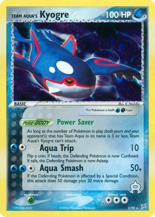 Team Aqua's Kyogre - 003/95 - Team Magma vs Team Aqua Reverse Holofoil
