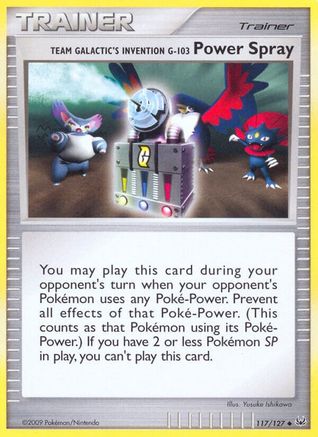 Team Galactic's Invention G-103 Power Spray 117/127 - Platinum Normal - Uncommon