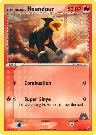 Team Magma's Houndour - 62/95 - Team Magma vs Team Aqua Normal