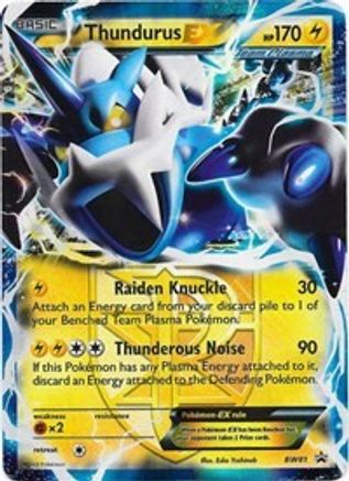 Thundurus EX (Team Plasma) (BW81/101) - Black and White Promos Holofoil - Promo