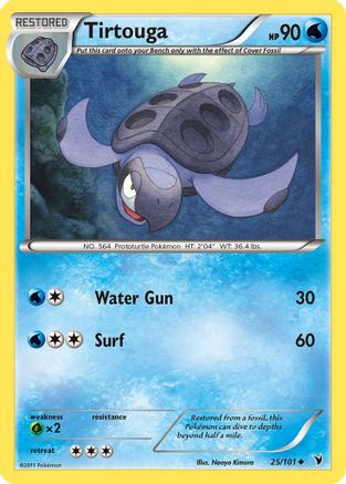 Tirtouga - 025/101 - Noble Victories Reverse Holofoil