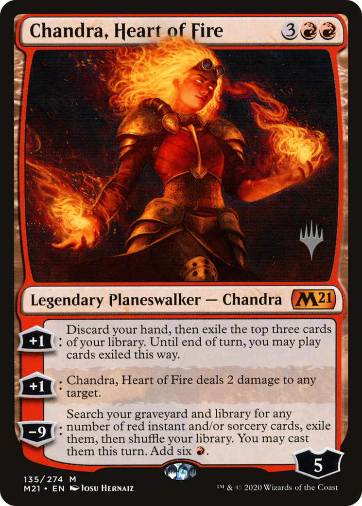 Chandra, Heart of Fire (PPM21-135P) - Core Set 2021 Promos (Promo Pack)