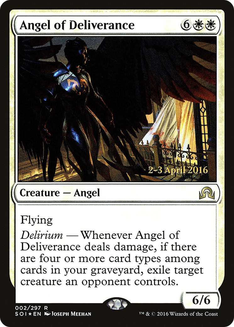 Angel of Deliverance (PRE-02S) - Shadows over Innistrad Promos (Prerelease) Foil