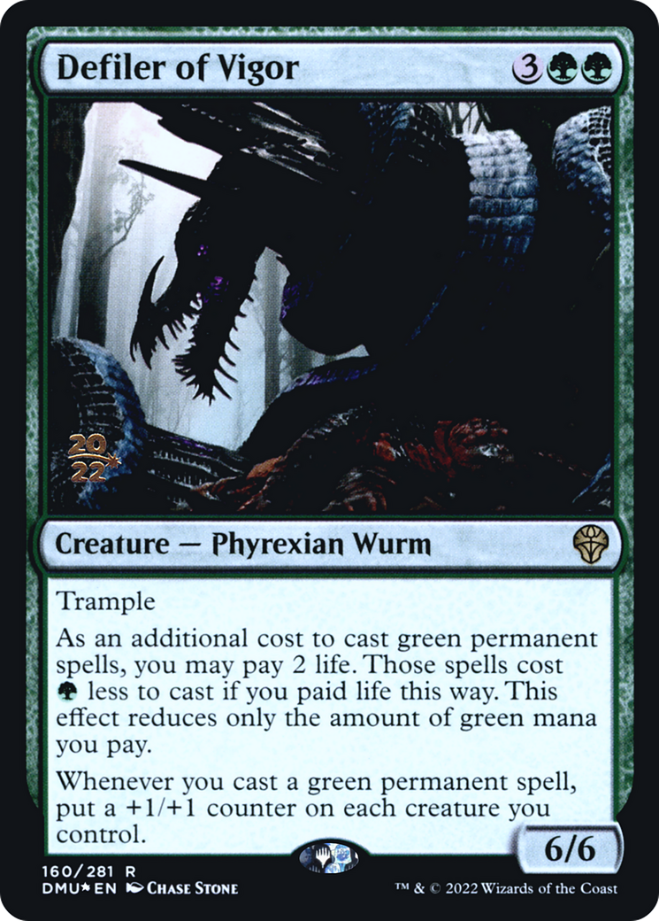 Defiler of Vigor (PRE-160S) - Dominaria United Promos (Prerelease) Foil