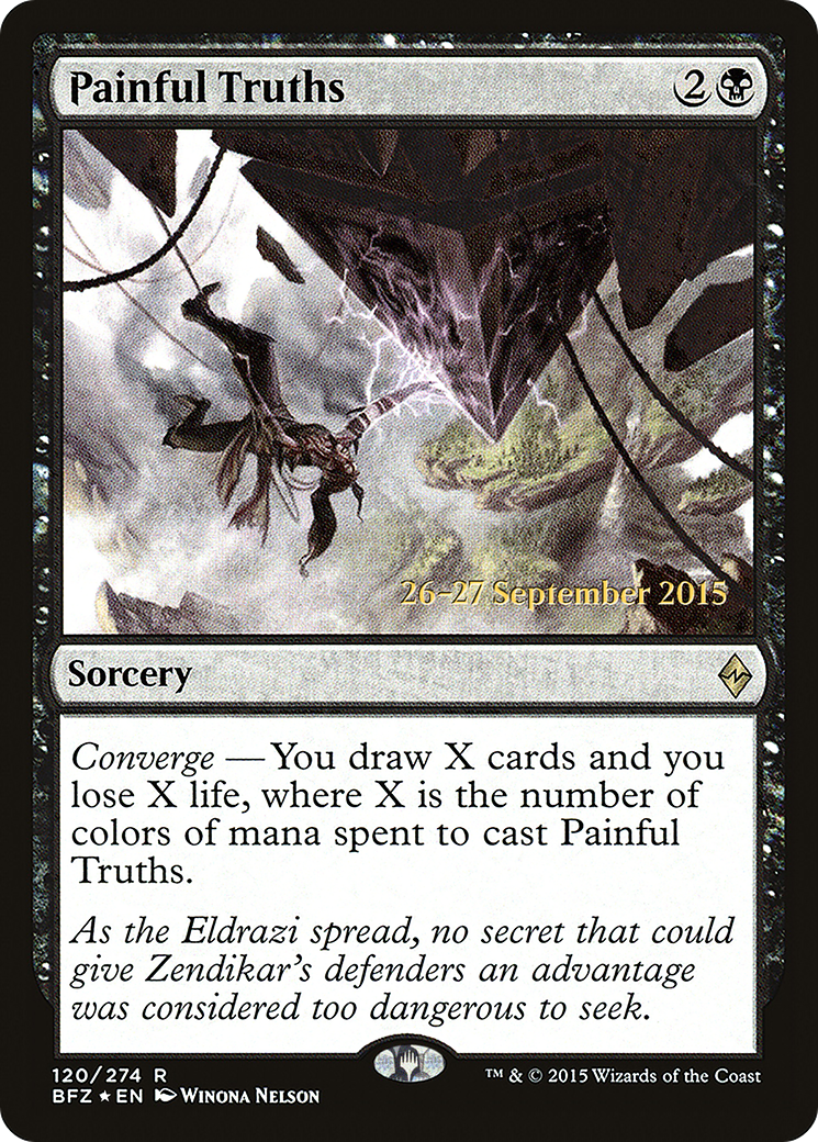 Painful Truths (PRE-120S) - Battle for Zendikar Promos (Prerelease) Foil
