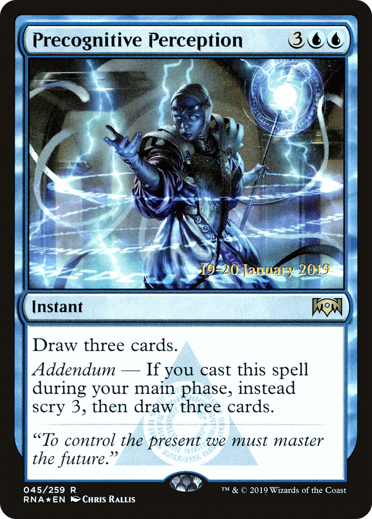 Precognitive Perception (PRE-45S) - Ravnica Allegiance Promos (Prerelease) Foil