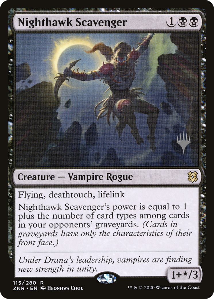 Nighthawk Scavenger (PPZNR-115P) - Zendikar Rising Promos (Promo Pack)