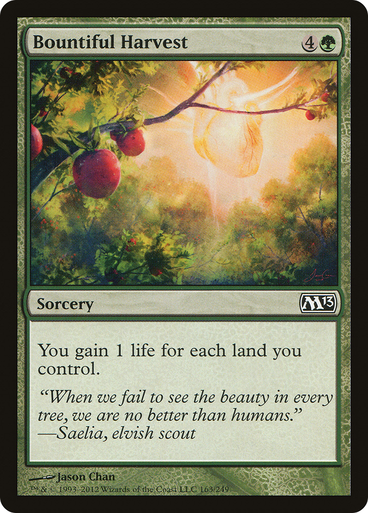 Bountiful Harvest (M13-163) - Magic 2013 Foil