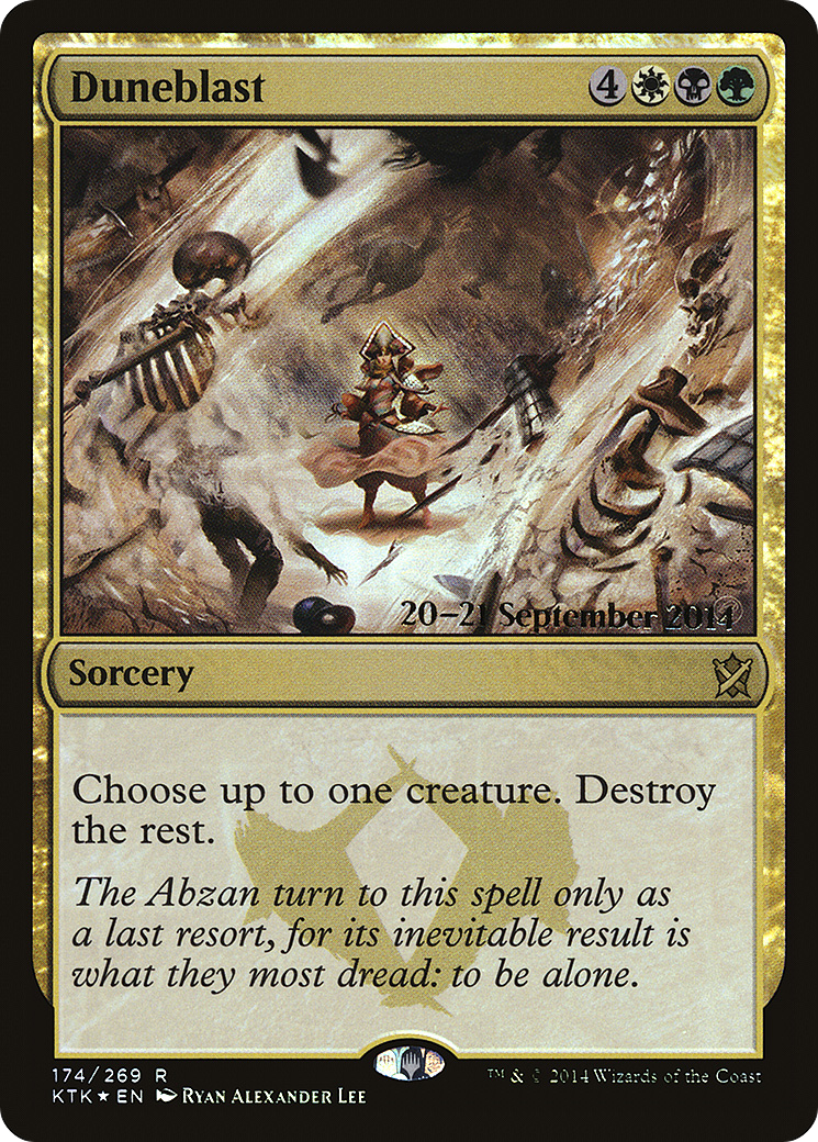 Duneblast (PRE-174S) - Khans of Tarkir Promos (Prerelease) Foil