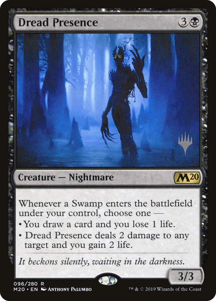 Dread Presence (PPM20-96P) - Core Set 2020 Promos (Promo Pack) Foil
