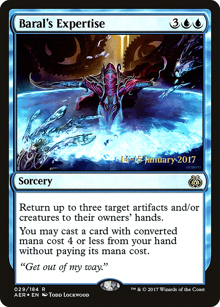 Baral's Expertise (PRE-29S) - Aether Revolt Promos (Prerelease) Foil