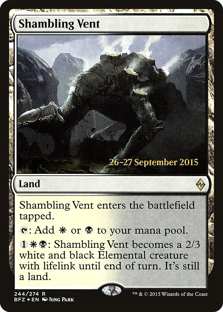 Shambling Vent (PRE-244S) - Battle for Zendikar Promos (Prerelease) Foil