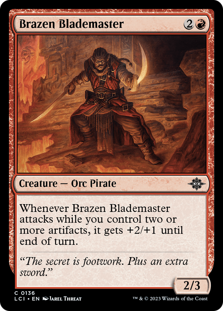 Brazen Blademaster (LCI-136) - The Lost Caverns of Ixalan Foil