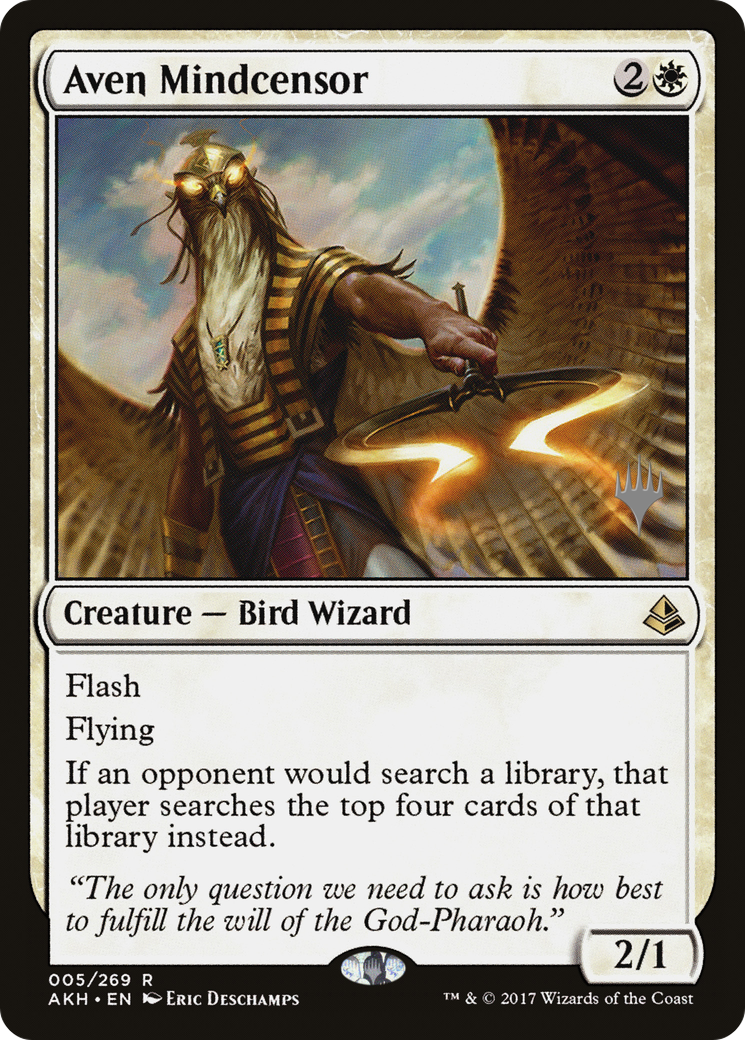 Aven Mindcensor (PPTHB-05P) - Amonkhet Promos (Promo Pack) Foil