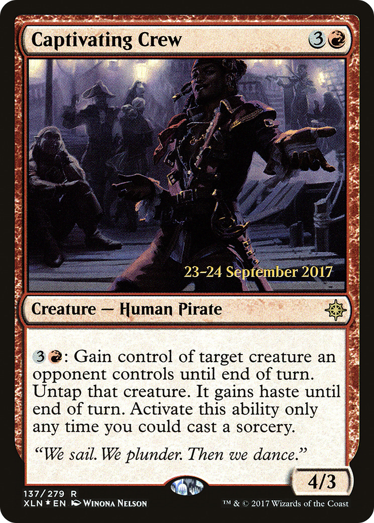 Captivating Crew (PRE-137S) - Ixalan Promos (Prerelease) Foil