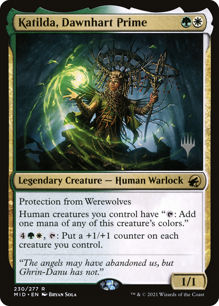 Katilda, Dawnhart Prime (PPMID-230P) - Innistrad: Midnight Hunt Promos Foil (Promo Pack)