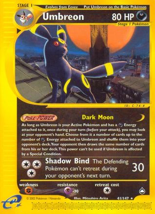 Umbreon 041 - Aquapolis Normal - Rare
