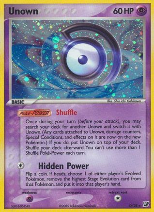 Unown (D) - Unseen Forces Holofoil