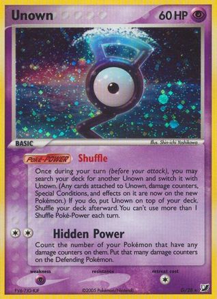 Unown (G) - Unseen Forces Holofoil