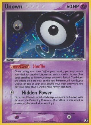 Unown (J) - Unseen Forces Holofoil