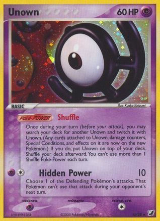 Unown (U) - Unseen Forces Holofoil