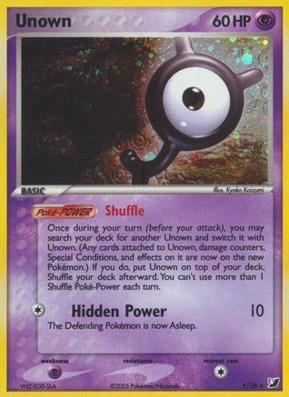 Unown (Y) - Unseen Forces Holofoil
