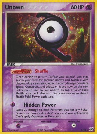 Unown (Z) - Unseen Forces Holofoil